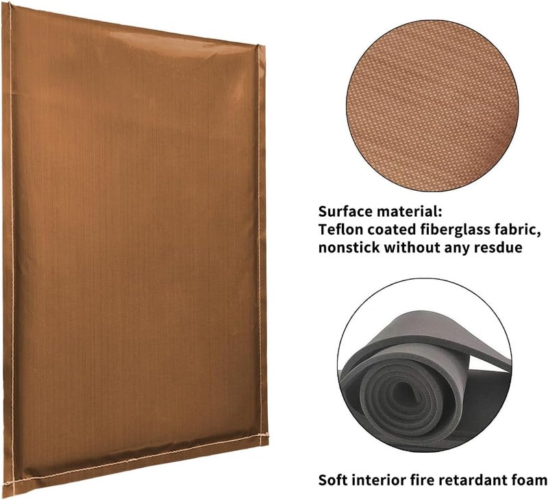 VCHOMY 15x15 Inch Extra Large Heat Press Pillow Teflon Heat Pressing Transfer Pillow Mat for Heat Press Sublimation Vinyl Projects (15x15 Inch) - Image 2